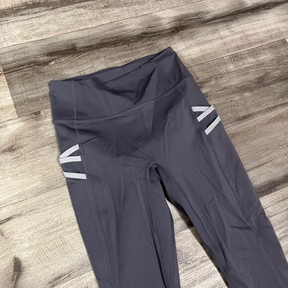 Fabletics Athletic Trinity High Rise Pocket Yoga Pants Grey NWT Women’s Sz S / 6 - Picture 3 of 9